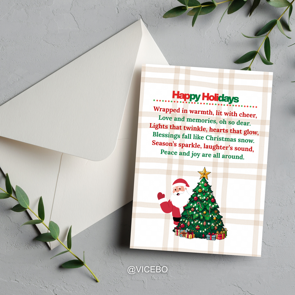 Happy Holidays – Flannel Santa Edition (3-Pack)