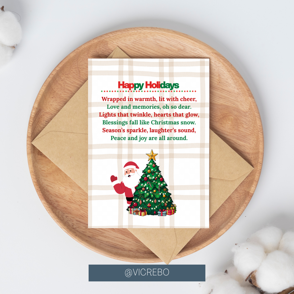 Happy Holidays – Flannel Santa Edition