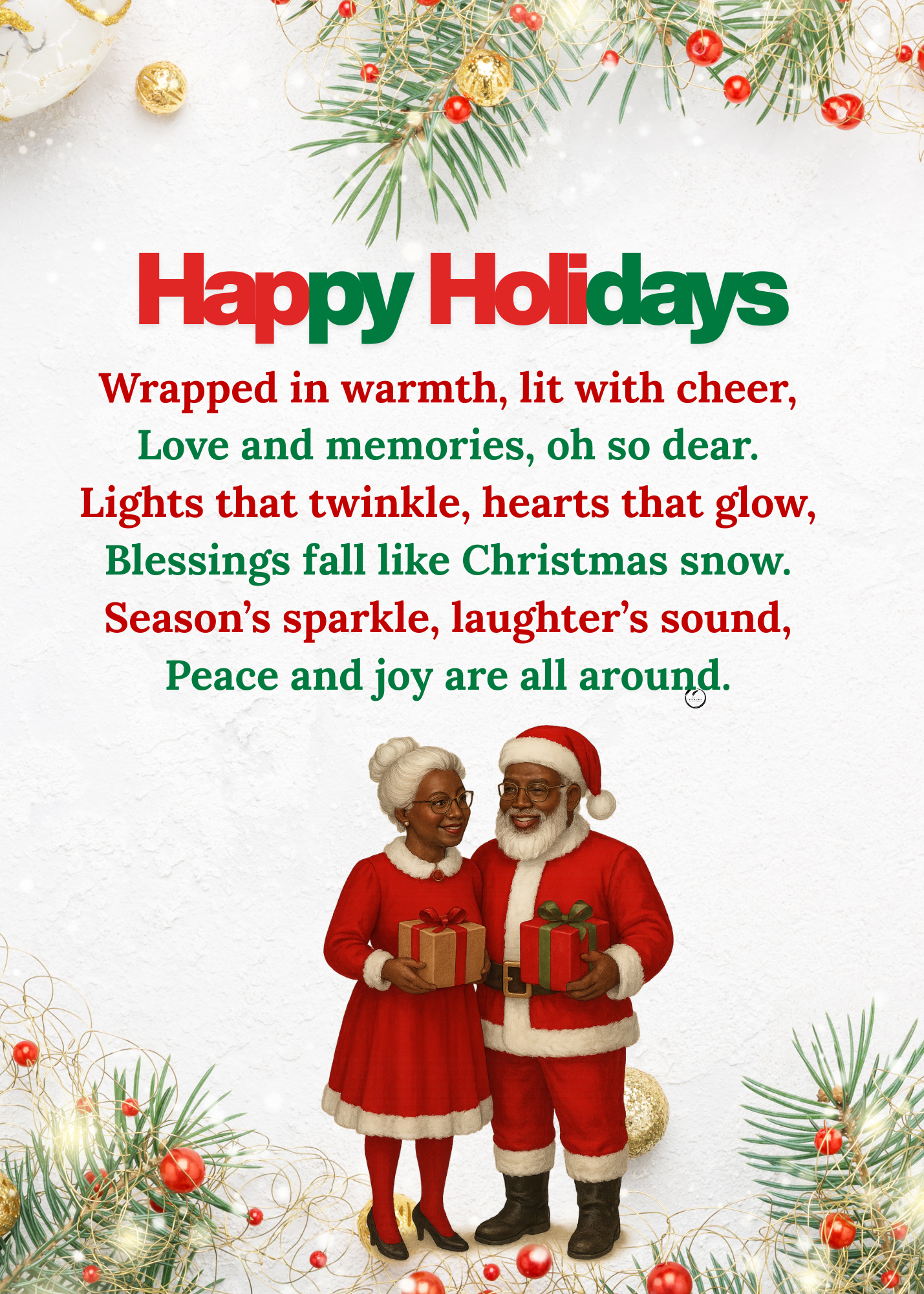 3 pack Classic Twin Santa